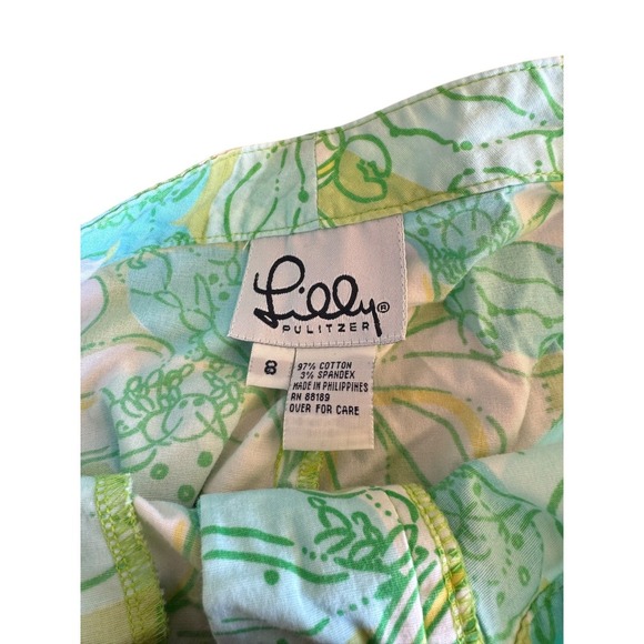 Lilly Pulitzer Vintage Guava Crab Cake Capri Women's Size 8 Preppy - Picture 3 of 4